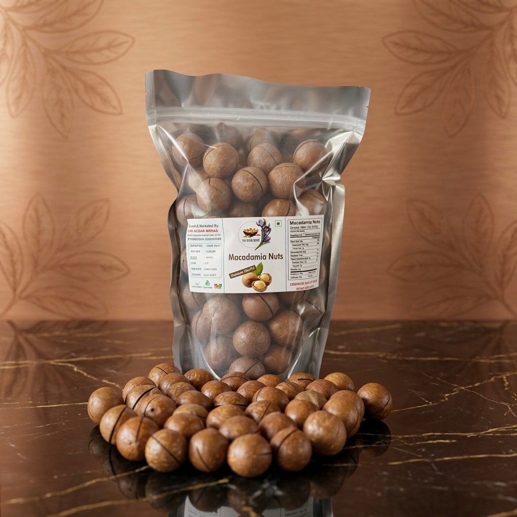 Premium Macadamia Nuts – Naturally Creamy Butter-Rich Luxury Dry Fruit